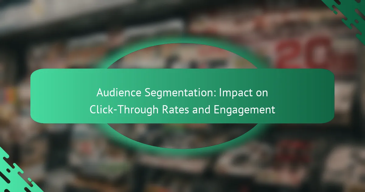 Сегментация аудитории: Влияние на CTR и вовлеченность