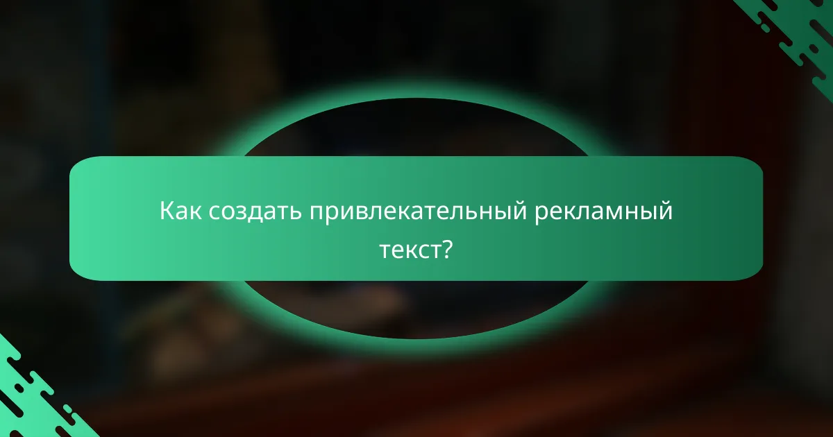 Как создать привлекательный рекламный текст?