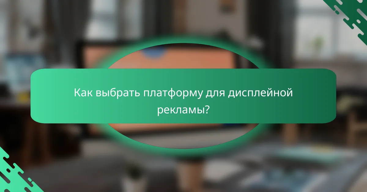 Как выбрать платформу для дисплейной рекламы?